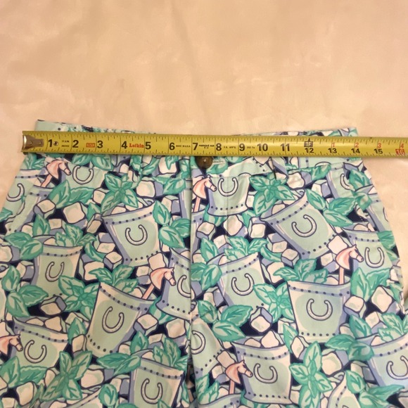 Vineyard Vines 145th Kentucky Derby Mint Julep Print Pants Mens 28x30 Chinos - Picture 5 of 9